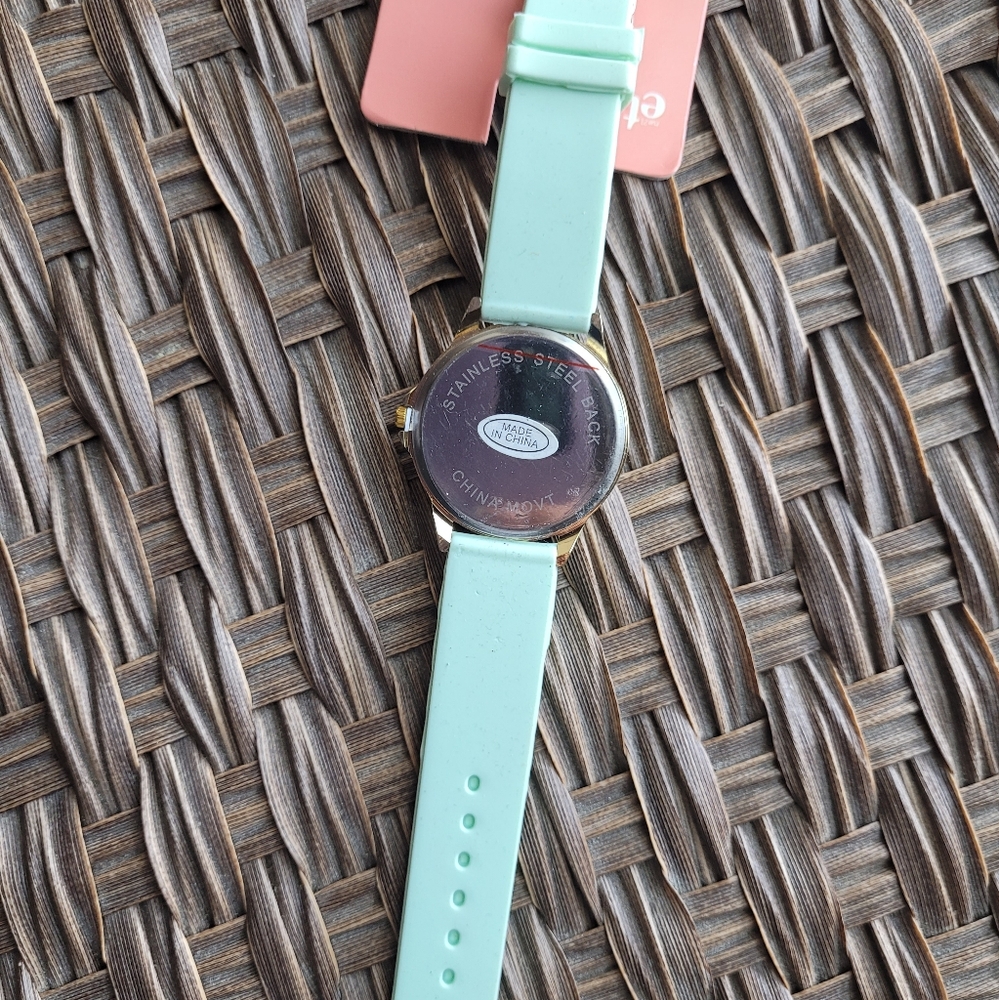Mint Green Rhinestone Watch - Picture 3 of 5
